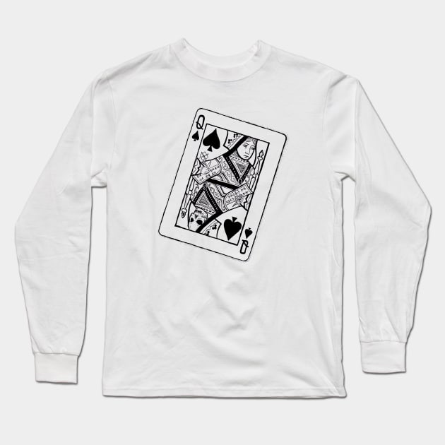 Queen of Spades Long Sleeve T-Shirt by rudoi